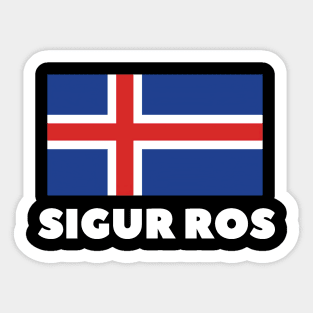 Sigur Ros white flag Sticker